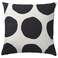 Cushion Cover White/Black/Dot Pattern 50X50 Cm