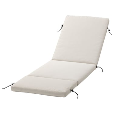 Sun Lounger Cushion Cover Outdoor Beige 190X60 Cm