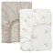 Fitted Sheet For Cot 2 In Pack White Beige/Dot Pattern Bunny Pattern 60X120 Cm