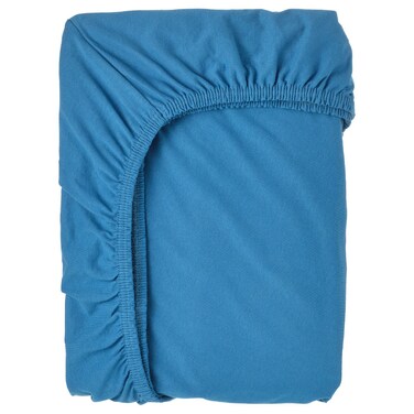 Fitted Sheet For Extendable Bed Blue 80X165 Cm