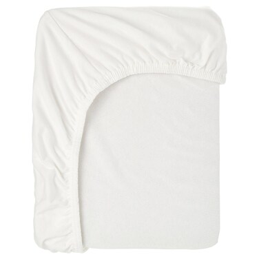 Fitted Sheet For Extendable Bed White 80X165 Cm
