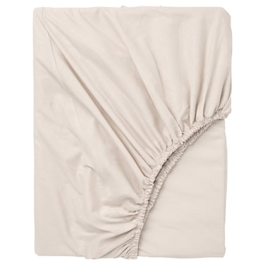 Fitted Sheet Beige 160X200 Cm