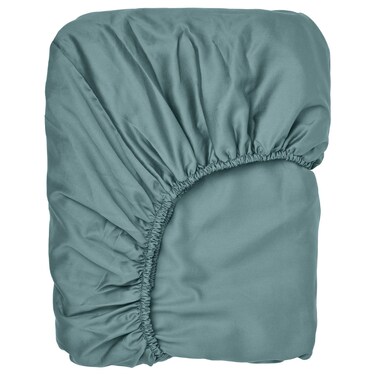 Fitted Sheet Blue-Green 80X200 Cm