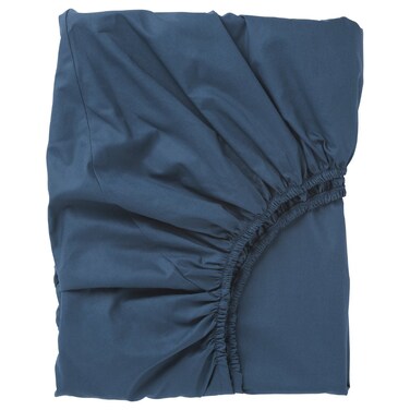 Fitted Sheet Dark Blue 90X200 Cm