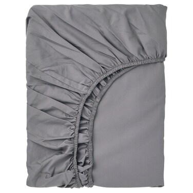 Fitted Sheet Grey 120X200 Cm