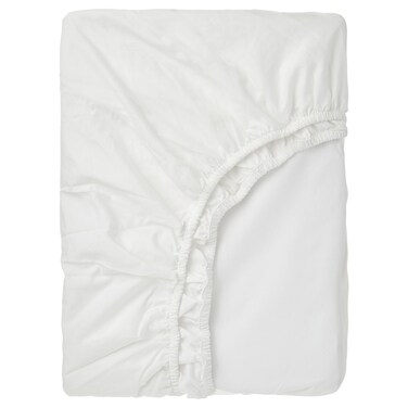 Fitted Sheet White 140X200 Cm