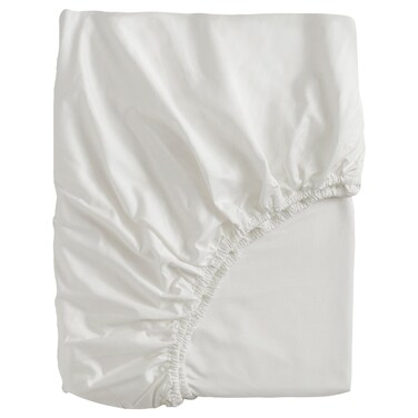 Fitted Sheet White 160X200 Cm