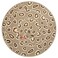 Rug Flatwoven Light Brown/Snake Pattern 100 Cm