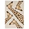 Rug Flatwoven Beige Brown/Giraffe Pattern 90X130 Cm