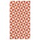 Rug Flatwoven Orange/Circle Pattern 80X150 Cm