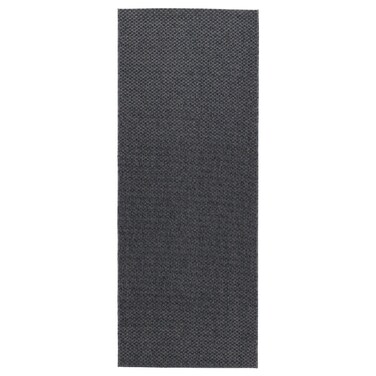 Rug Flatwoven In/Outdoor Dark Grey 80X200 Cm