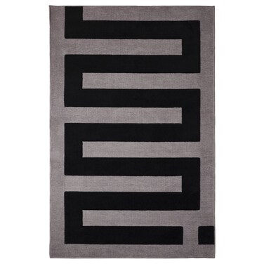 Rug Black/Grey 105X160 Cm