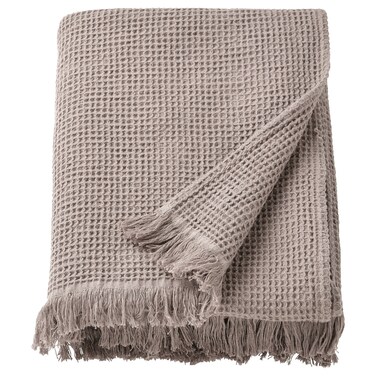 Bath Sheet Light Grey/Brown 100X150 Cm