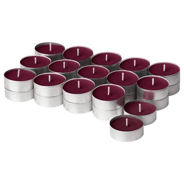 30 In Pack Scented Tealight Berries/Red 3.5 Hr