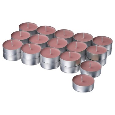 30 In Pack Scented Tealight Red Berries Light Pink 3.5 Hr