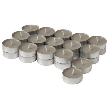 30 In Pack Scented Tealight Sandalwood &amp; Patchouli Brown 3.5 Hr