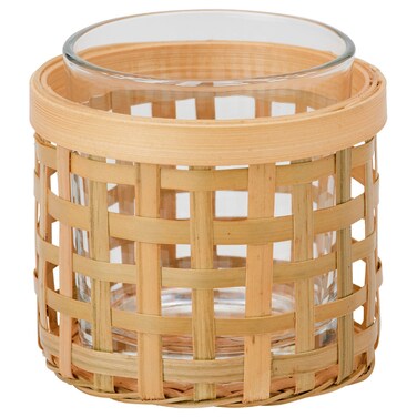 Tealight Holder Bamboo 8 Cm