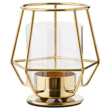 Tealight Holder Gold-Colour 10 Cm