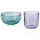 Tealight Holder Set Of 2 Blue/Lilac