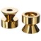 2 In Pack Candlestick/Tealight Holder Brass-Colour 6 Cm