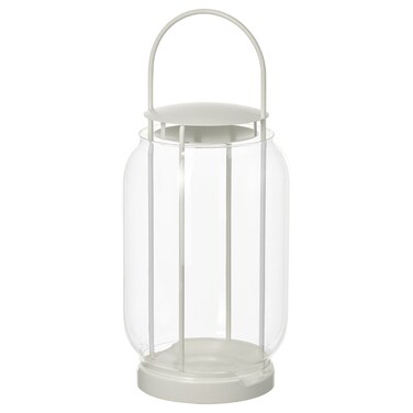 Lantern For Pillar Candle In/Out White 44 Cm