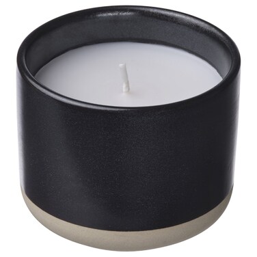 Scented Candle In Ceramic Jar Berries/Black 25 Hr