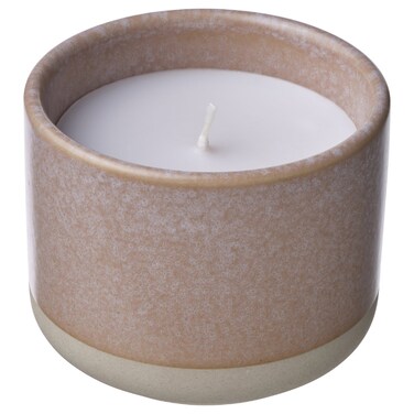 Scented Candle In Ceramic Jar Jasmine/Pink 25 Hr