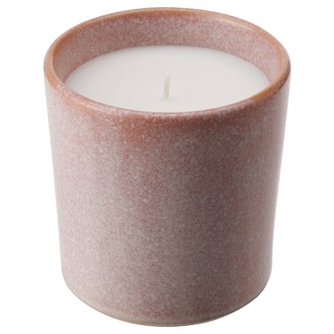 Scented Candle In Ceramic Jar Jasmine/Pink 50 Hr