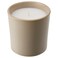 Scented Candle In Ceramic Jar Vanilla/Light Beige 50 Hr