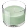 Scented Candle In Glass Apple Light Green 20 Hr