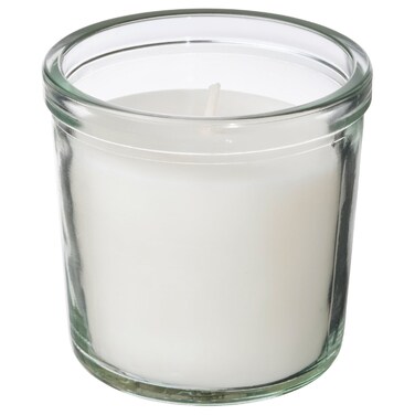Scented Candle In Glass Fresh Linen/White 20 Hr