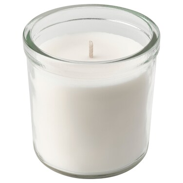 Scented Candle In Glass Fresh Linen/White 40 Hr