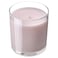 Scented Candle In Glass Pink Flowers Pale Pink 40 Hr