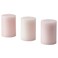 3 In Pack Scented Pillar Candle Jasmine/Pink 30 Hr