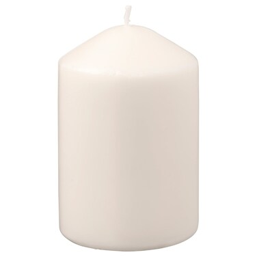Unscented Block Candle Natural 10 Cm 26 Hr