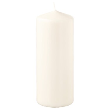 Unscented Pillar Candle Natural 14 Cm 45 Hr
