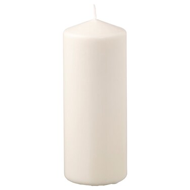 Unscented Pillar Candle Natural 19 Cm 70 Hr