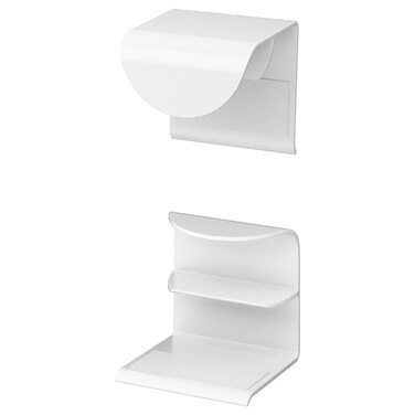 2 In Pack Clip-On Handle White 40 Mm
