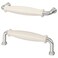 2 In Pack Handle Off-White/Chrome-Plated 141 Mm