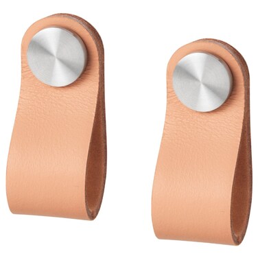 2 In Pack Leather Handle Tanned Leather 65 Mm