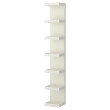 Wall Shelf Unit White 30X190 Cm