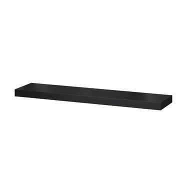Wall Shelf Black-Brown 110X26 Cm