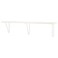 Wall Shelf White/White 120X20 Cm