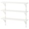 Wall Shelf Combination White Stained Aspen 80X20 Cm