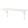 Wall Shelf White/White Stained Aspen 59X20 Cm
