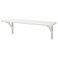 Wall Shelf White Stained Aspen 80X20 Cm