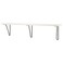 Wall Shelf Black/White 120X20 Cm