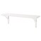 Wall Shelf White/White Stained Aspen 80X20 Cm