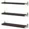 Wall Shelf Combination Brown-Black/Nickel-Plated 80X20 Cm