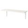 Wall Shelf White/White 59X20 Cm